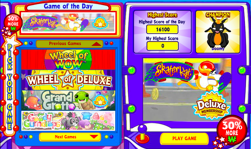 Webkinz Arcade