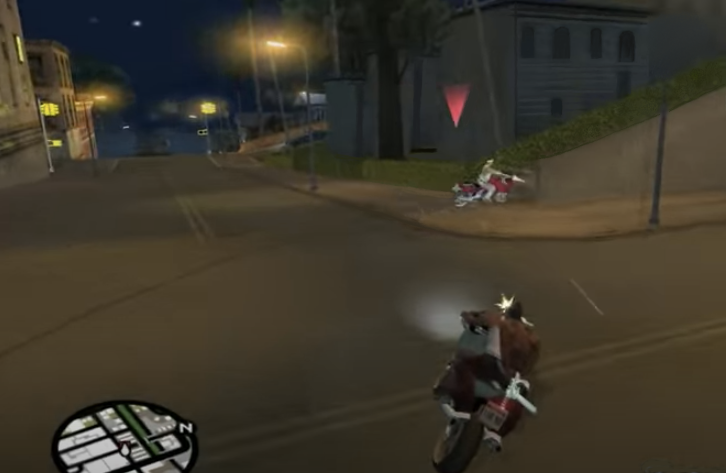 Freddy's bike route in GTA San Andreas