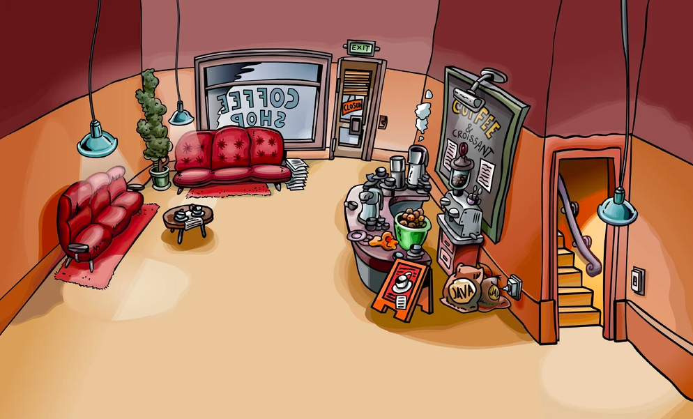 Club Penguin Coffee Shop