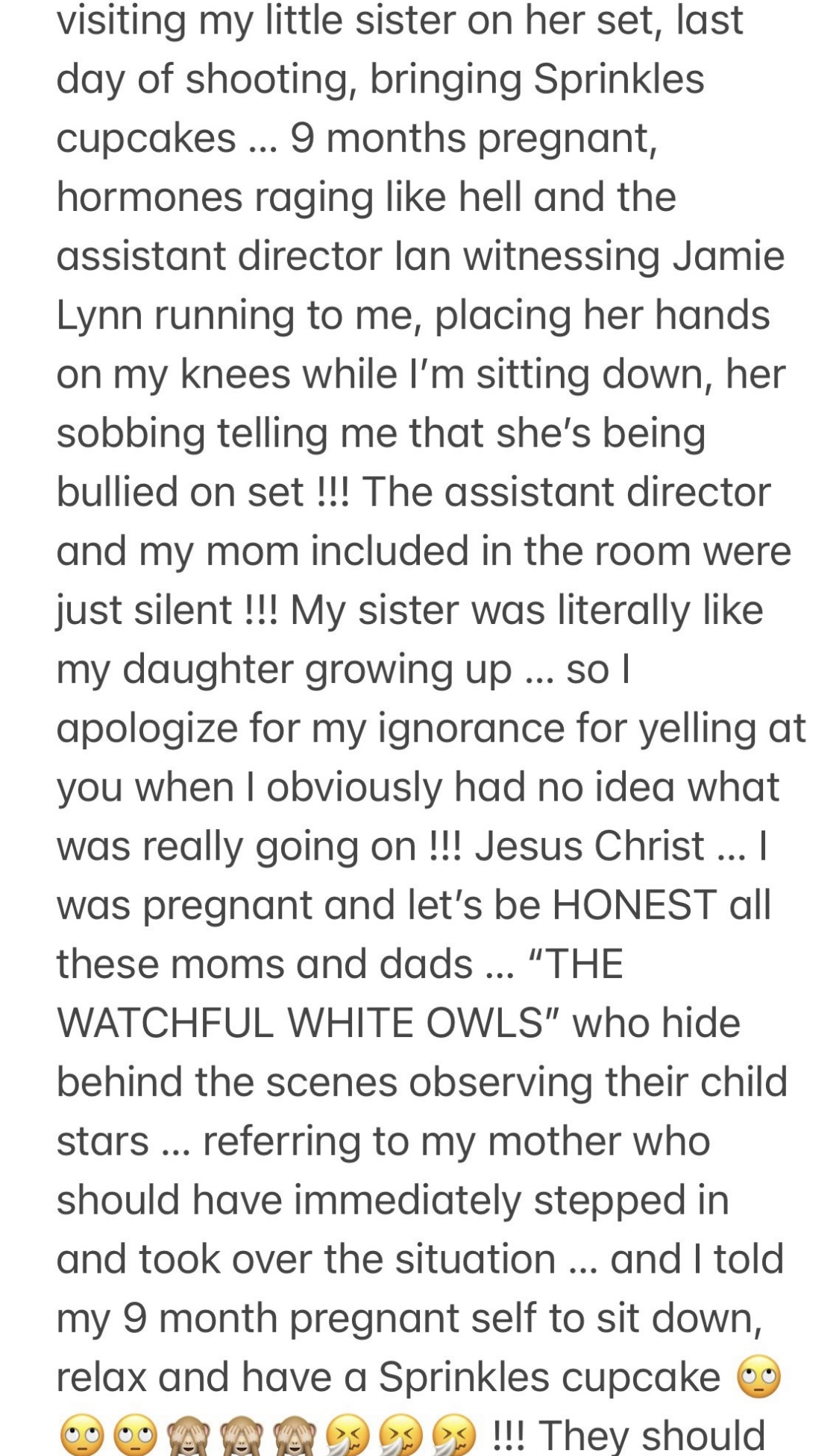 Britney Spears Apology to Alexa Nikolas