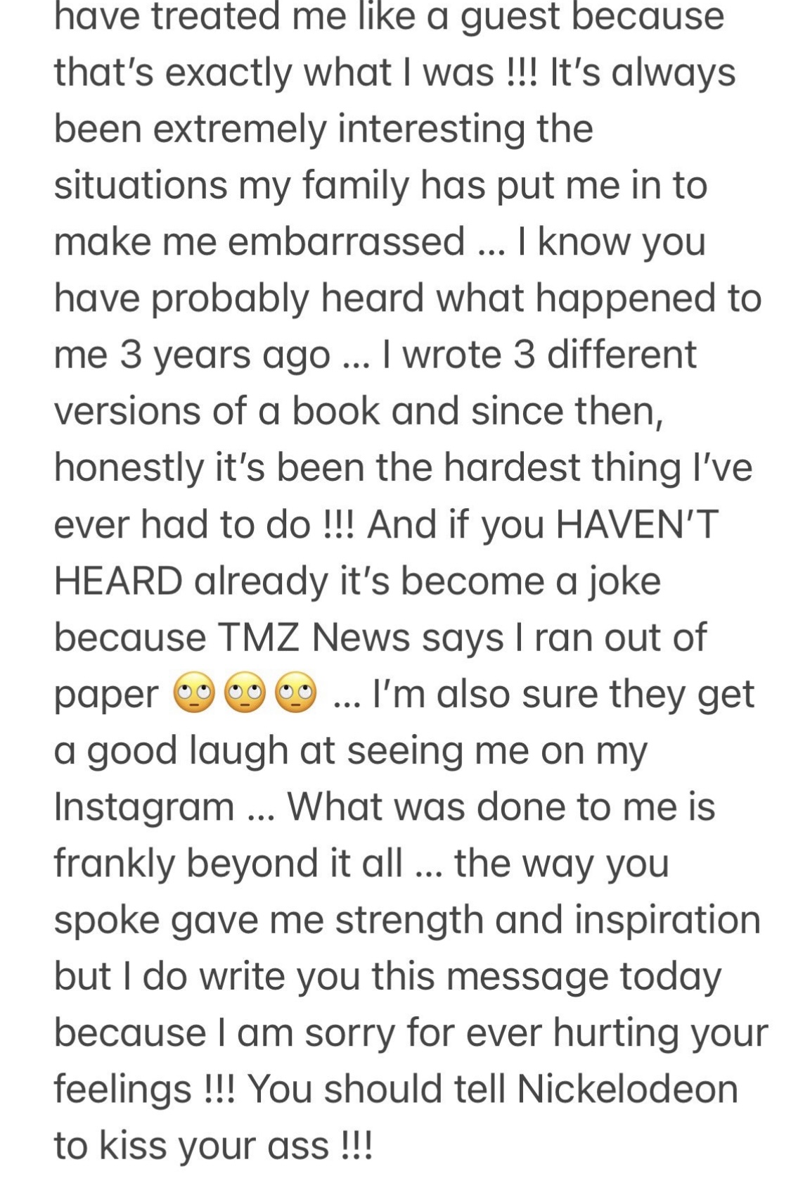 Britney Spears Apology to Alexa Nikolas